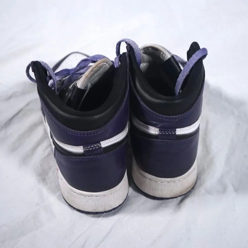 Nike Air Jordan 1 Retro High OG GS Court Purple 2.0 7Y 575441-500
